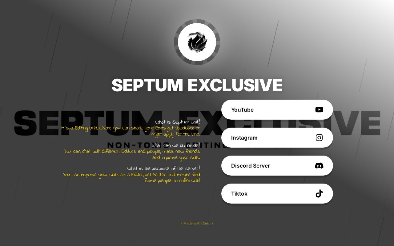 Carrd profile picture for @septum